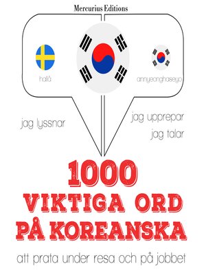cover image of 1000 viktiga ord på koreanska